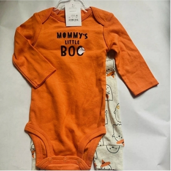 NWT Just One You Carters Halloween Two Piece 6M "Mommy's Little Boo" Outfit New - Picture 1 of 5